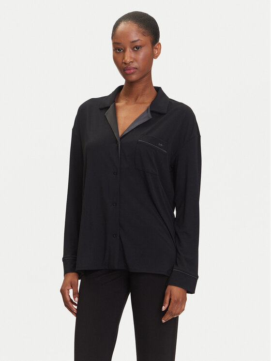 BOSS Koszulka piżamowa Sheen 50545588 Czarny Relaxed Fit