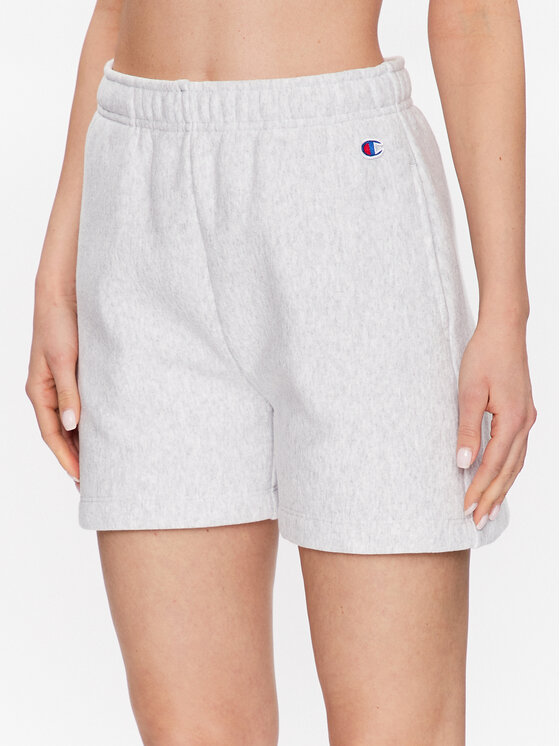 Champion Szorty sportowe Minimal Reverse Weave 116247 Szary Regular Fit
