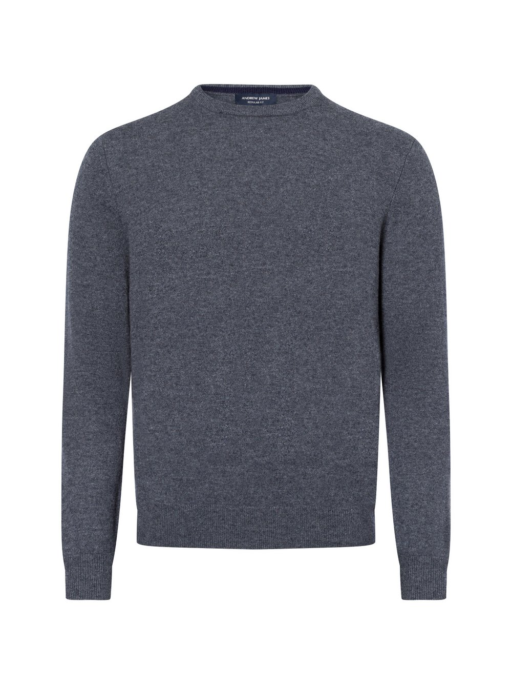Andrew James Męski sweter Mężczyźni Kaszmir szary, L