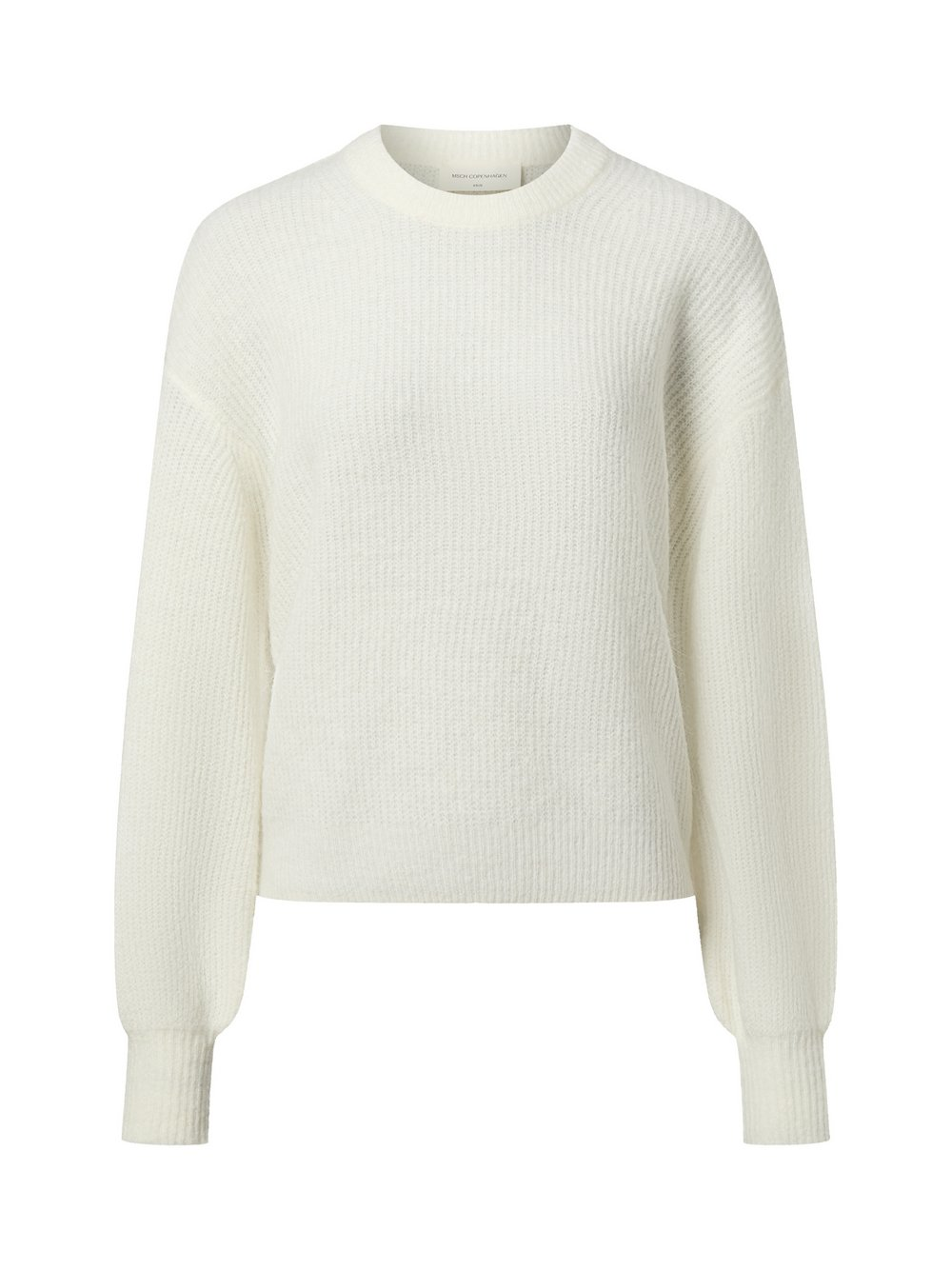 Msch Copenhagen Damski sweter z dzianiny z zawartością alpaki - MSCHGustel Hope Kobiety biały, S/M