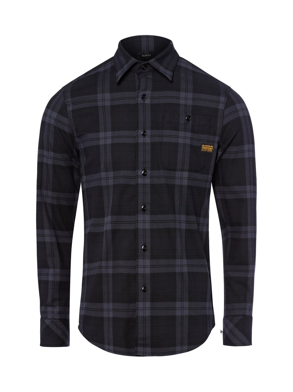 G-Star RAW Koszula męska - Bosca Mężczyźni Slim Fit Bawełna czarny|niebieski, S