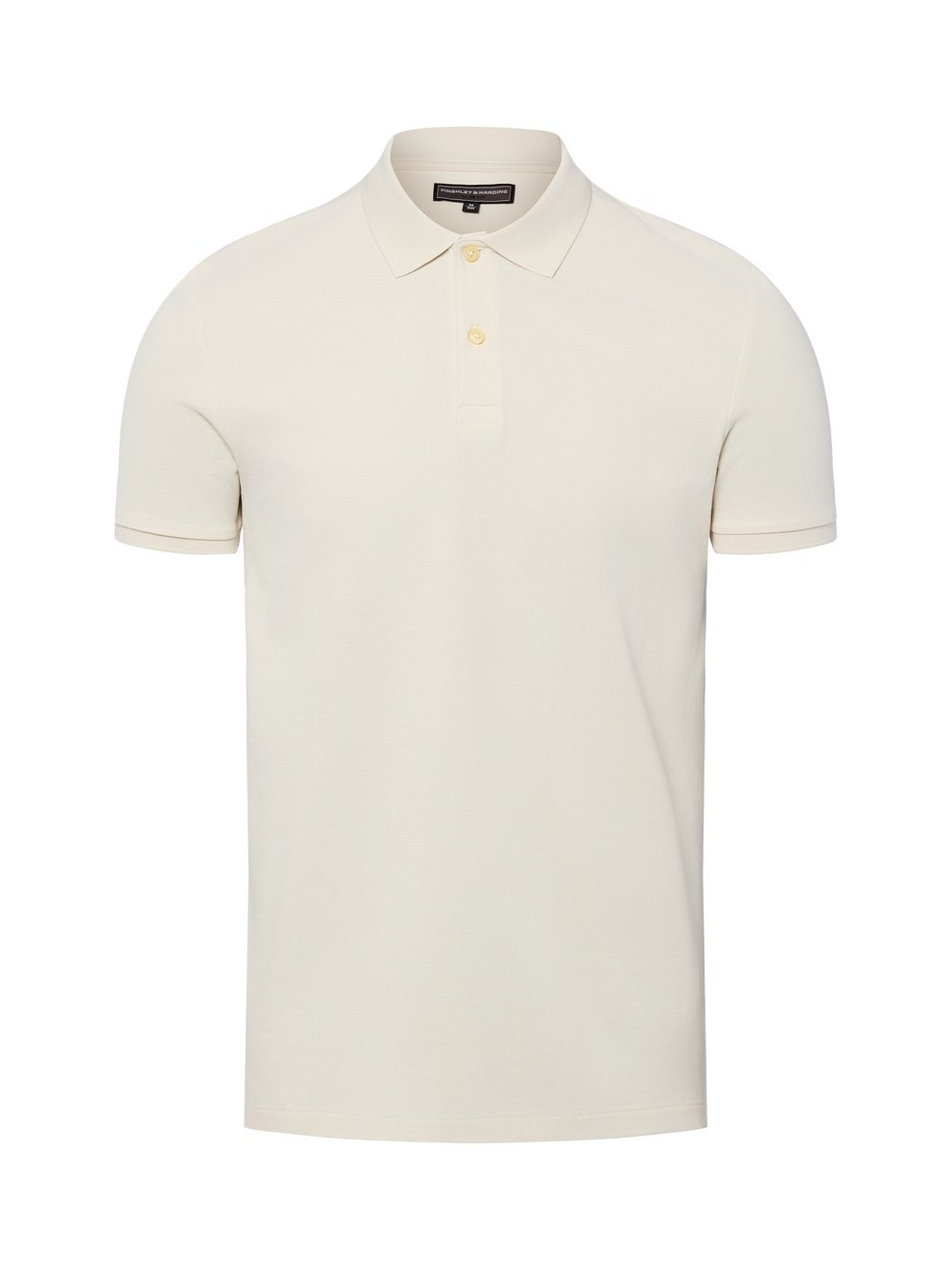 Finshley & Harding Męska koszulka polo Mężczyźni Bawełna biały, L