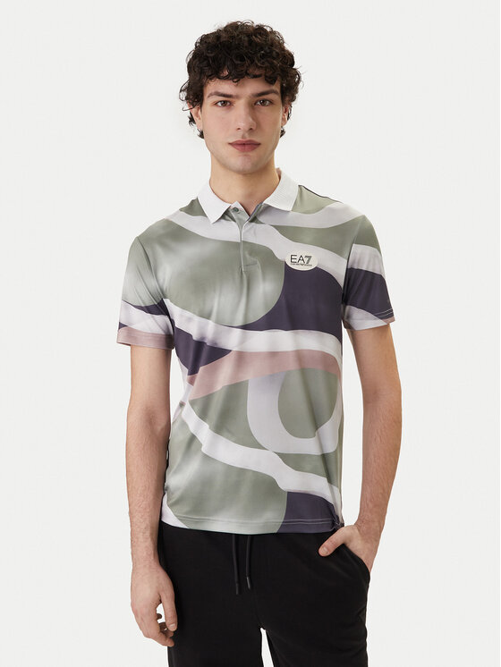 EA7 Emporio Armani Polo 7M001532 AF22175 F7077 Zielony Regular Fit