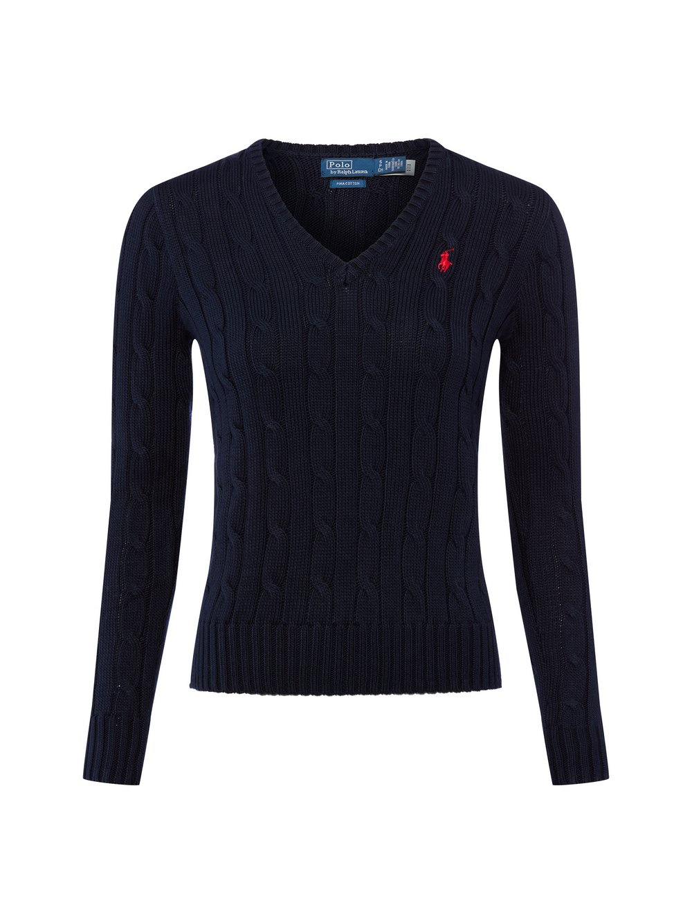 Polo Ralph Lauren Sweter damski z dzianiny Kobiety Bawełna niebieski, L