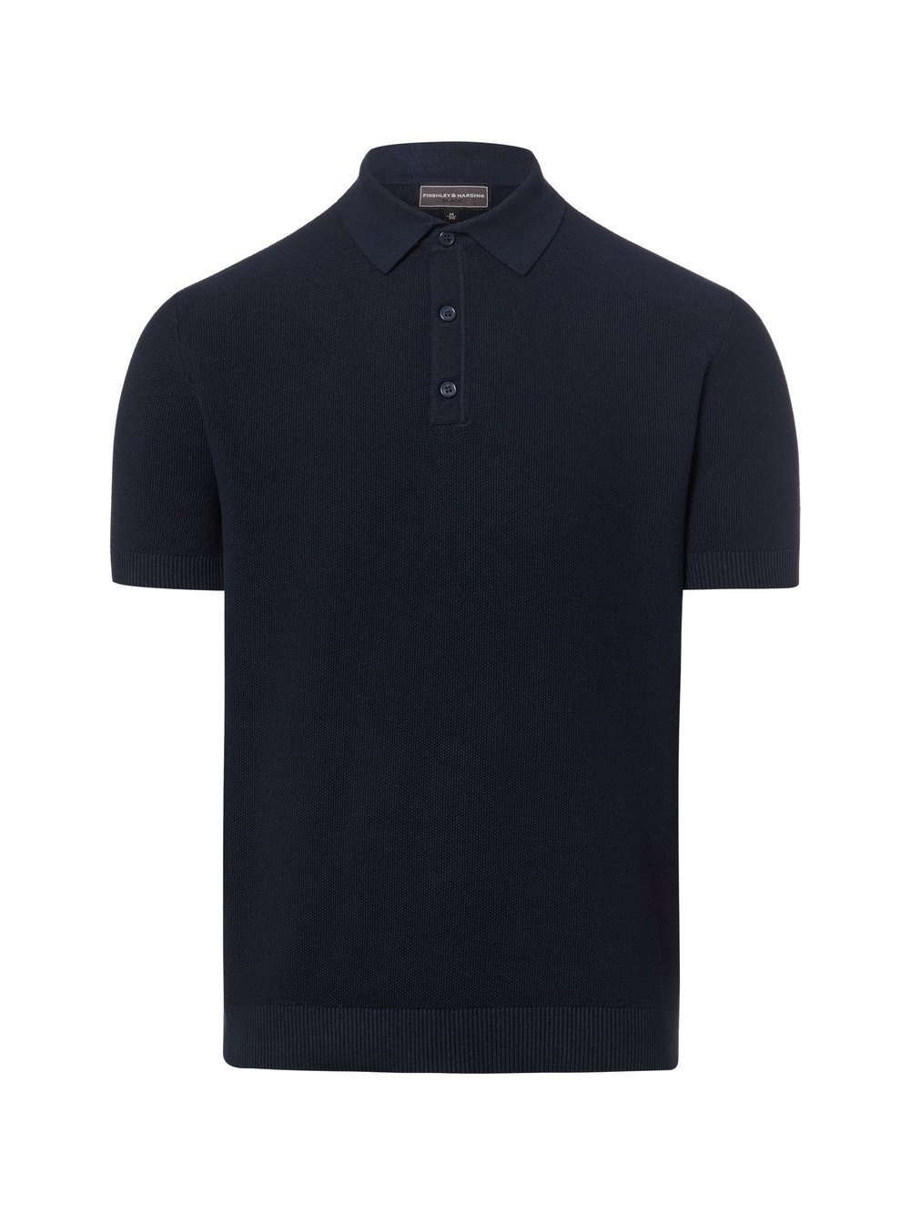 Finshley & Harding Męska koszulka polo Mężczyźni Bawełna niebieski, S