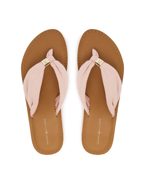 Tommy Hilfiger Japonki Th Ltr Footbed Summer Sandal FW0FW09194 Różowy