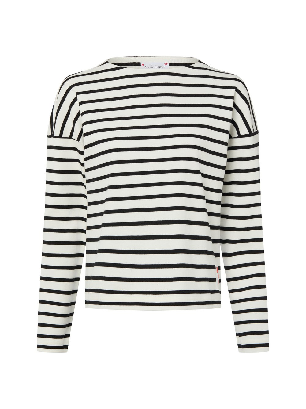 Marie Lund Bluza damska Kobiety Bawełna biały|czarny, L