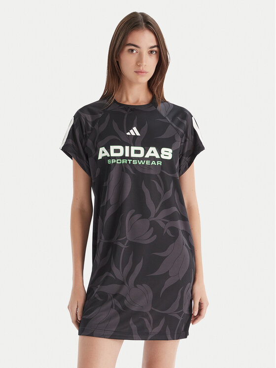 adidas Sukienka codzienna Tiro x Common Goal Graphic JL7638 Czarny Loose Fit