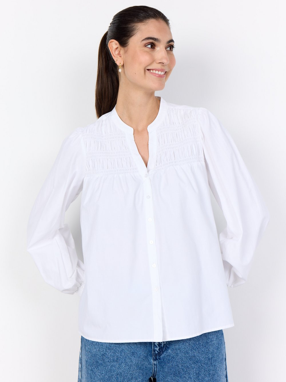 soyaconcept® Bluzka damska - SC-Netti Kobiety biały, XXL