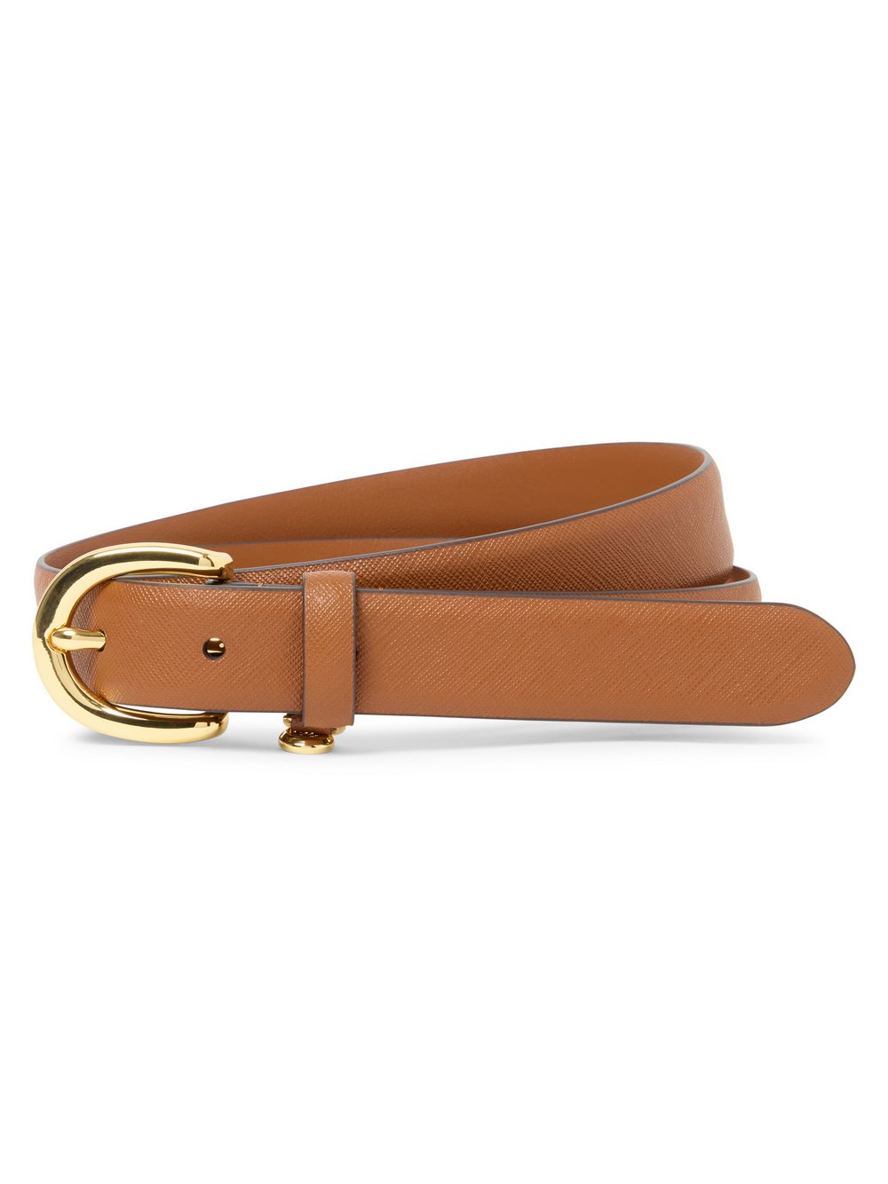 Lauren Ralph Lauren Pasek damski Kobiety skóra brązowy, XS