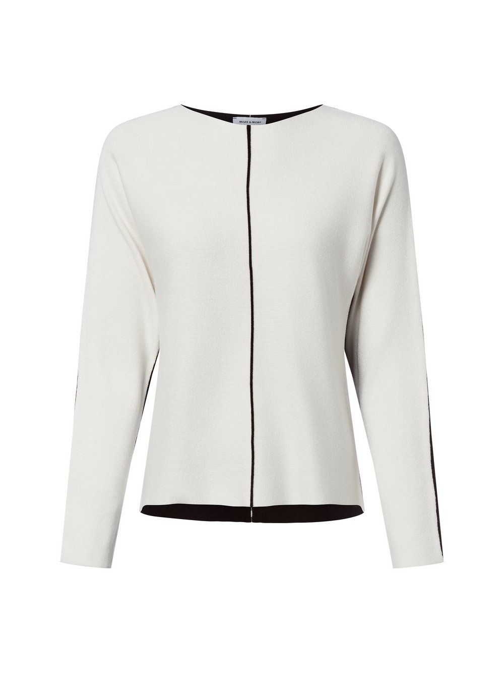 More & More Sweter damski z dzianiny Kobiety Sztuczne włókno biały|czarny, 38