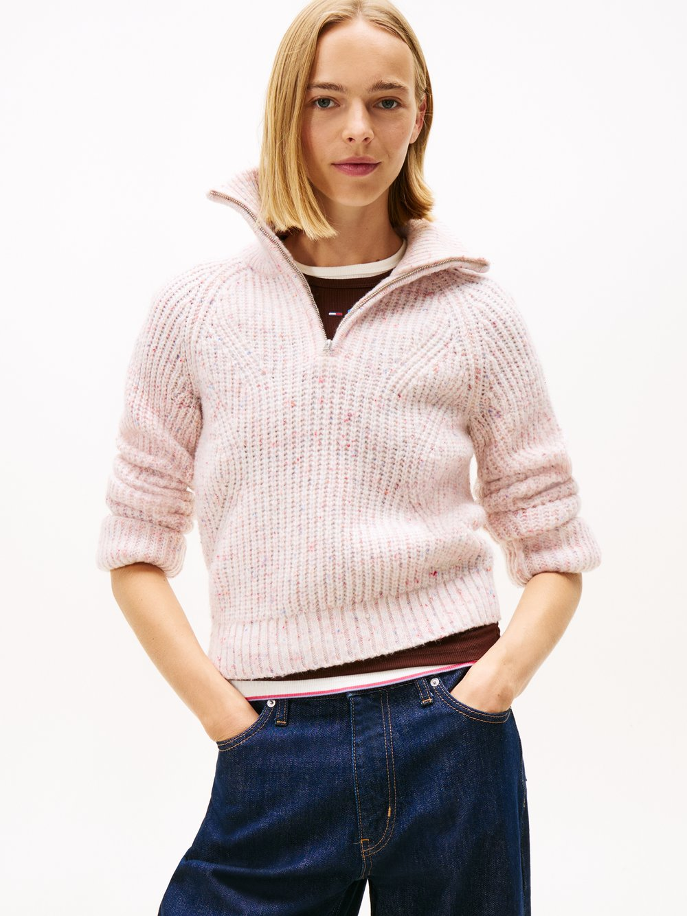 Tommy Jeans Spodnie z zawartością wełny Kobiety różowy, XS
