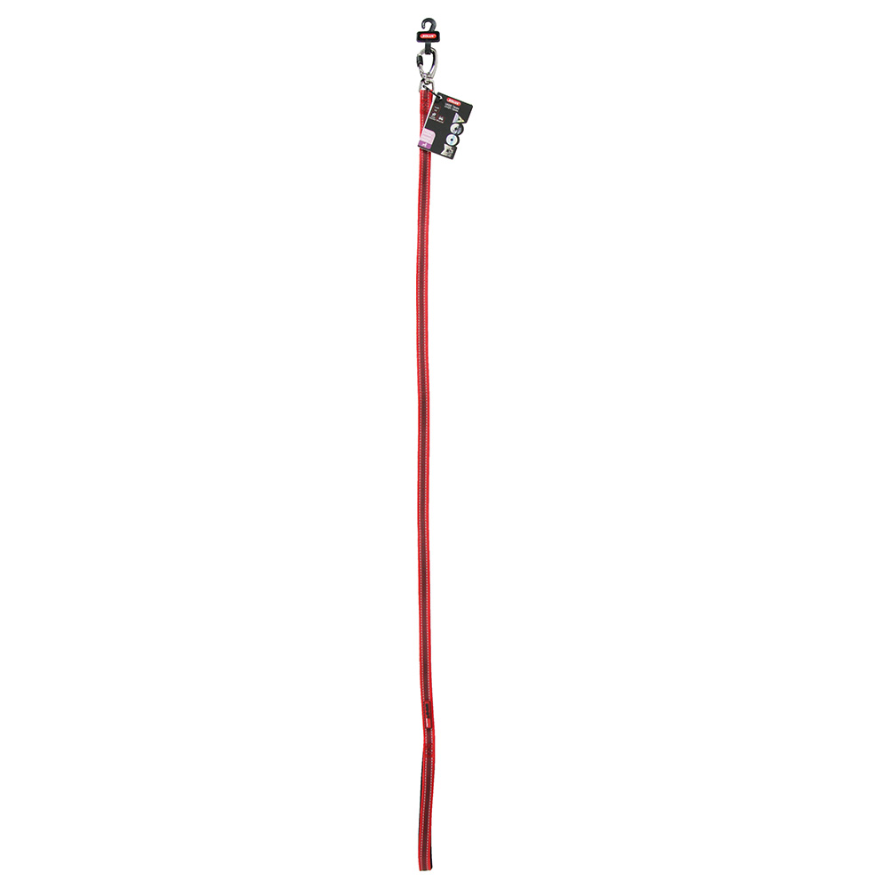 Zolux smycz dla psa Moov, czerwona - Dł. 120 cm, szer. 15 mm