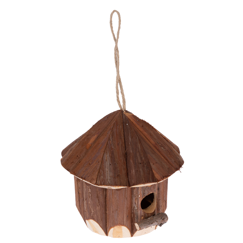 TIAKI domek lęgowy dla ptaków Blockhaus - Ø 20 x wys. 20 cm miniaturka
