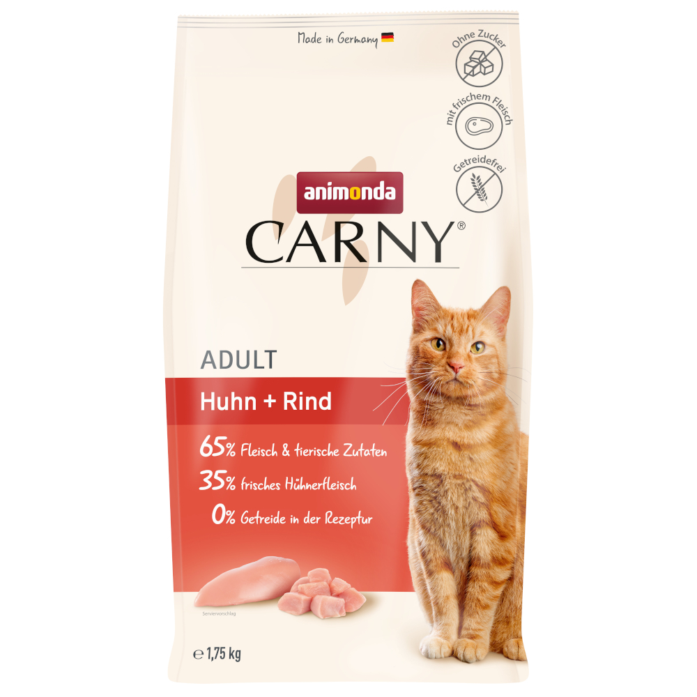 animonda Carny Adult, kurczak z wołowiną - 3 x 1,75 kg