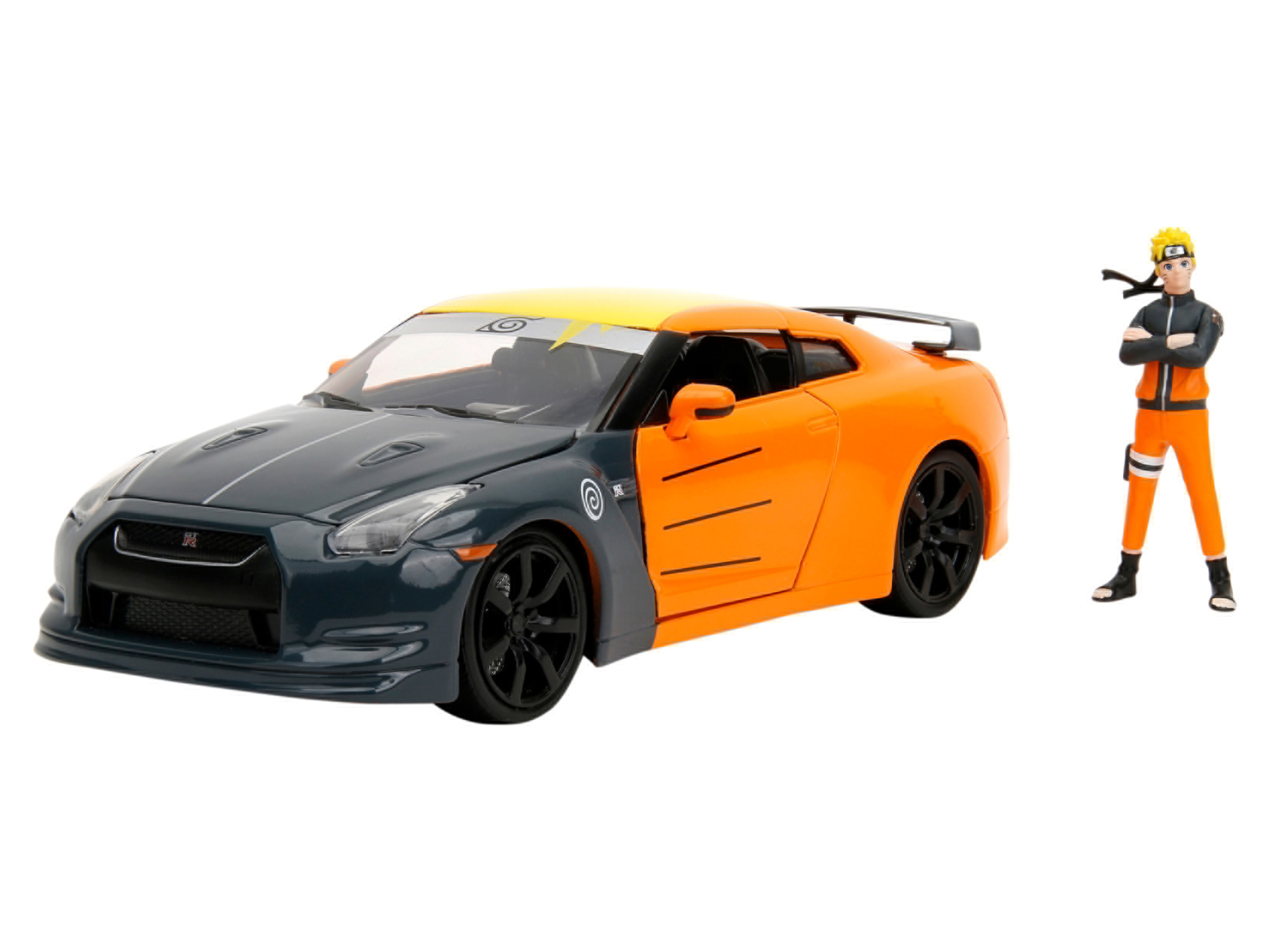 Jada Model samochodu Naruto, figurka, skala 1:24 (Nissan GT-R z 2009 roku)