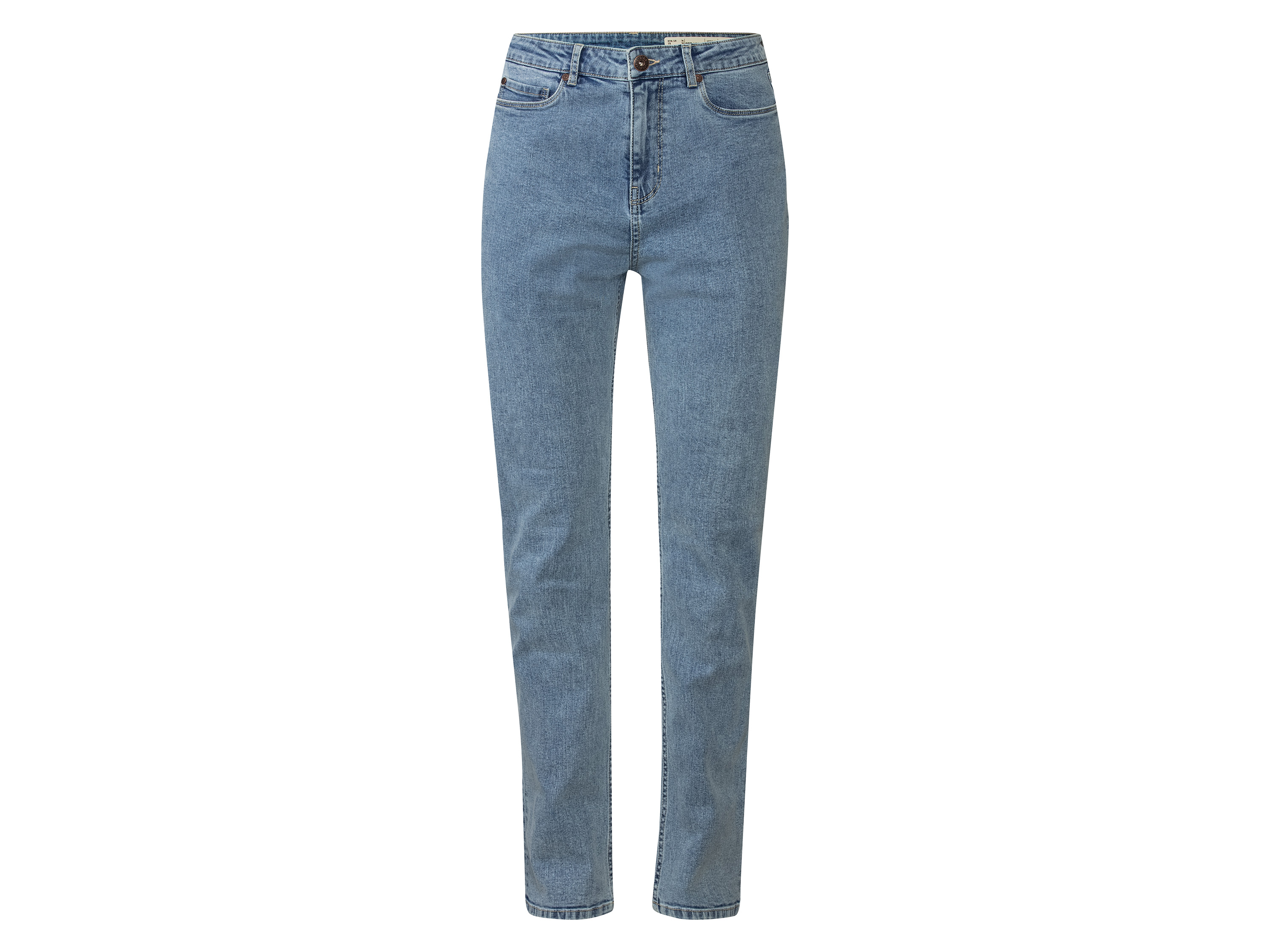 esmara® Jeansy damskie straight fit (Jasnoniebieski, 38, wysoka sylwetka)