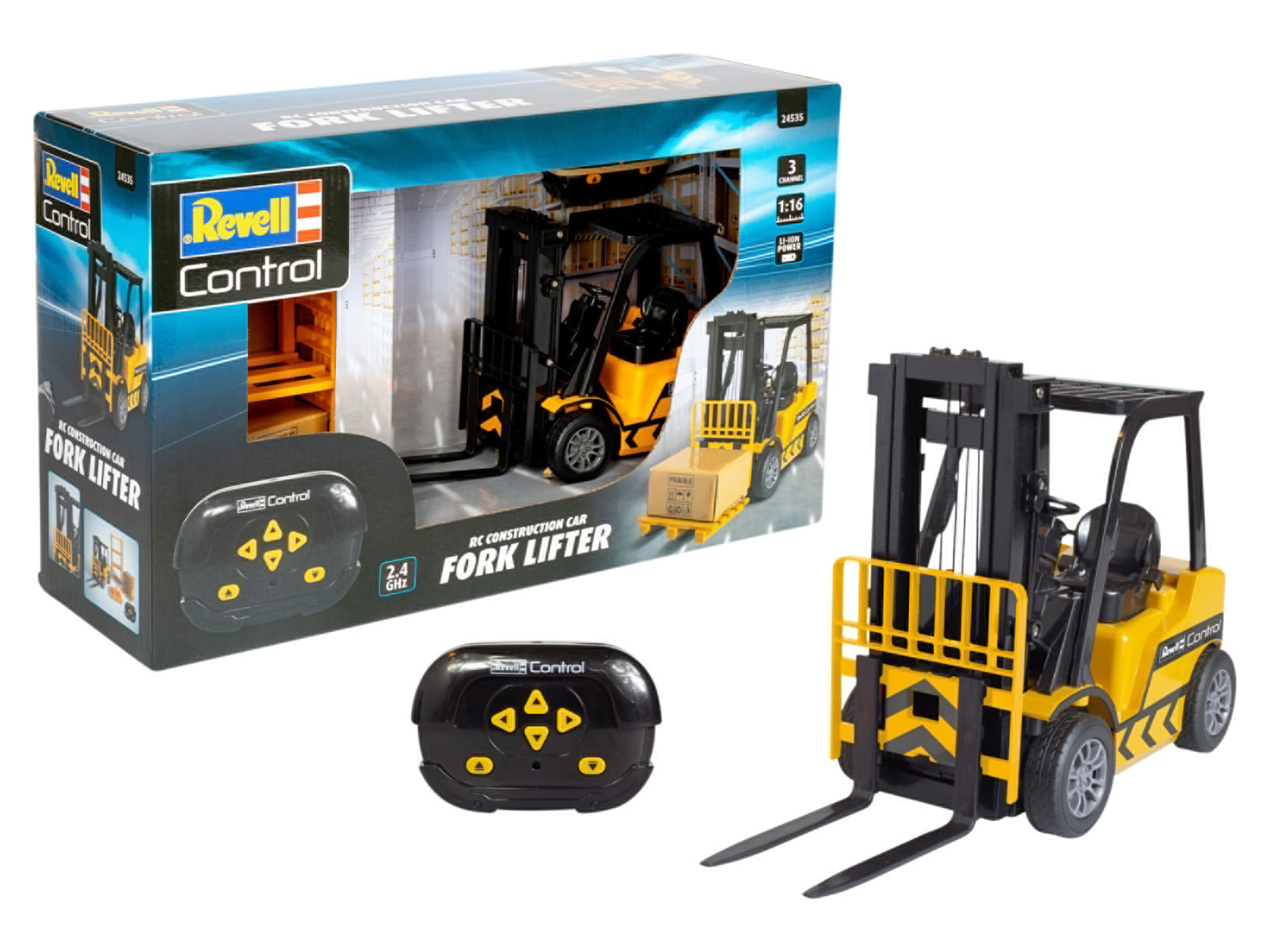 Revell Wózek widłowy RC, 2,4 GHz, z ładowarką USB