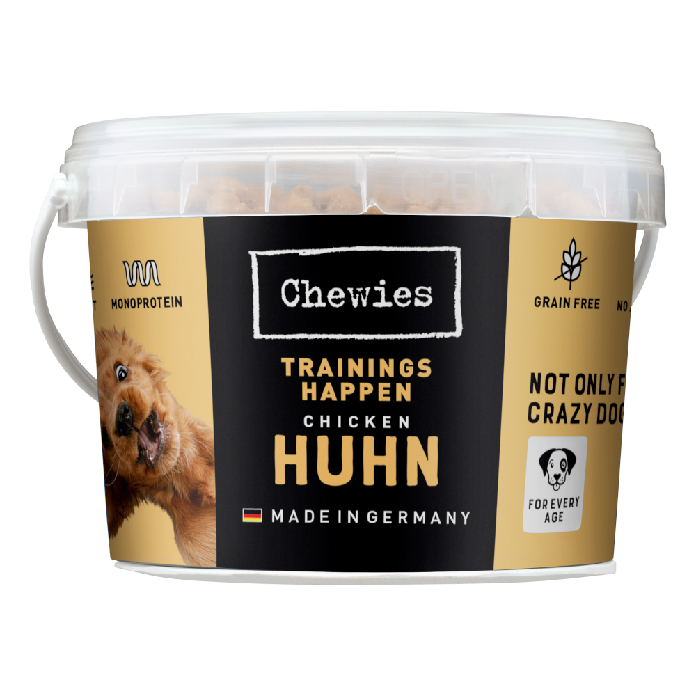 Chewies Monoprotein przysmak treningowy dla psa - Kurczak, 2 x 300 g