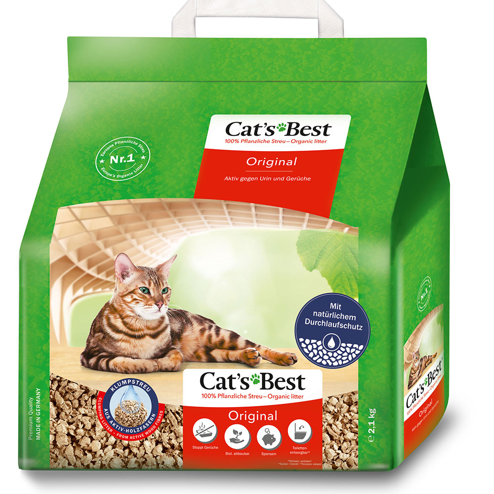 Cat's Best Original żwirek zbrylający się - 5 l (ok. 2,1 kg) miniaturka