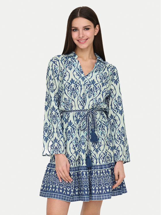 JDY Sukienka koszulowa Anna 15325610 Niebieski Regular Fit