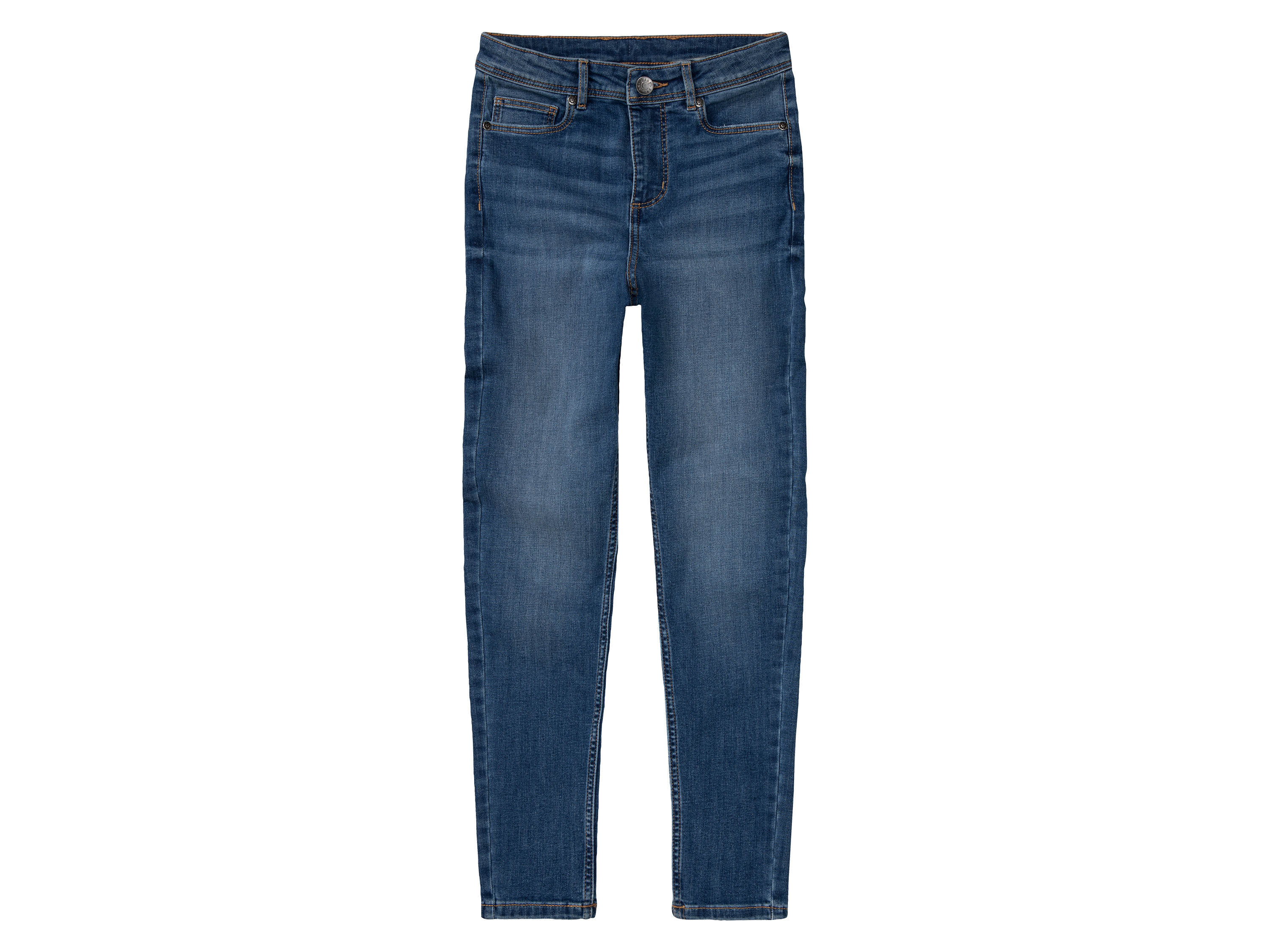 pepperts!® Jeansy dziewczęce z bawełną, super skinny fit (164, Niebieski)