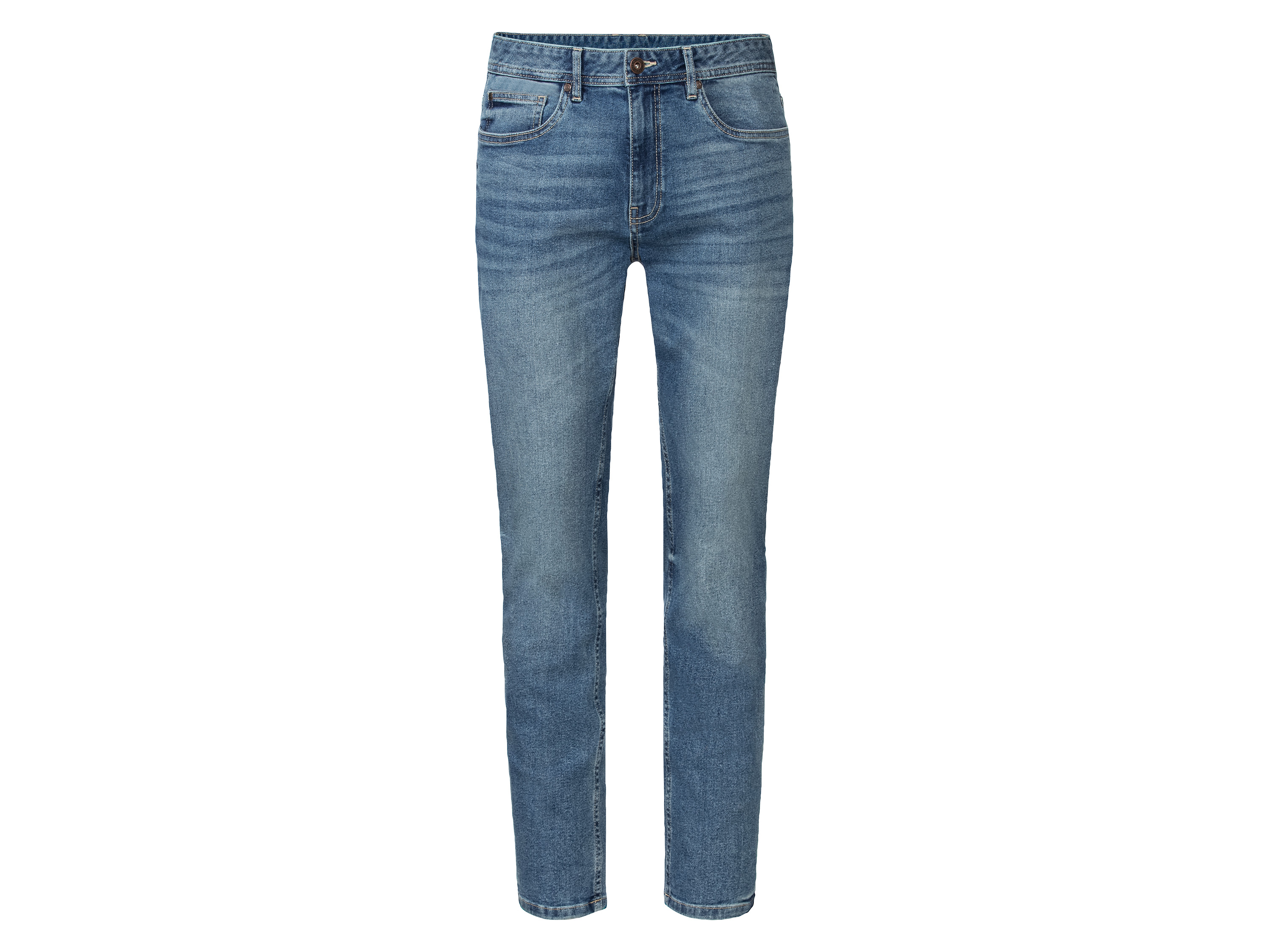 LIVERGY® Jeansy męskie z bawełną, Slim Fit (Jasnoniebieski, 54 (38/32))