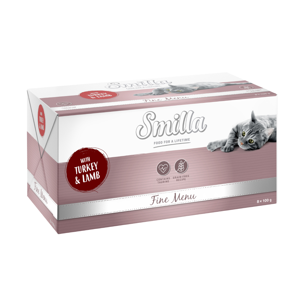 Pakiet Smilla Fine Menu, 24 x 100 g - Indyk z jagnięciną
