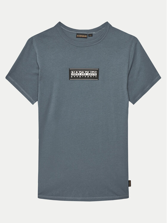 Napapijri T-Shirt Chamois NP0A4ILE D Niebieski Regular Fit