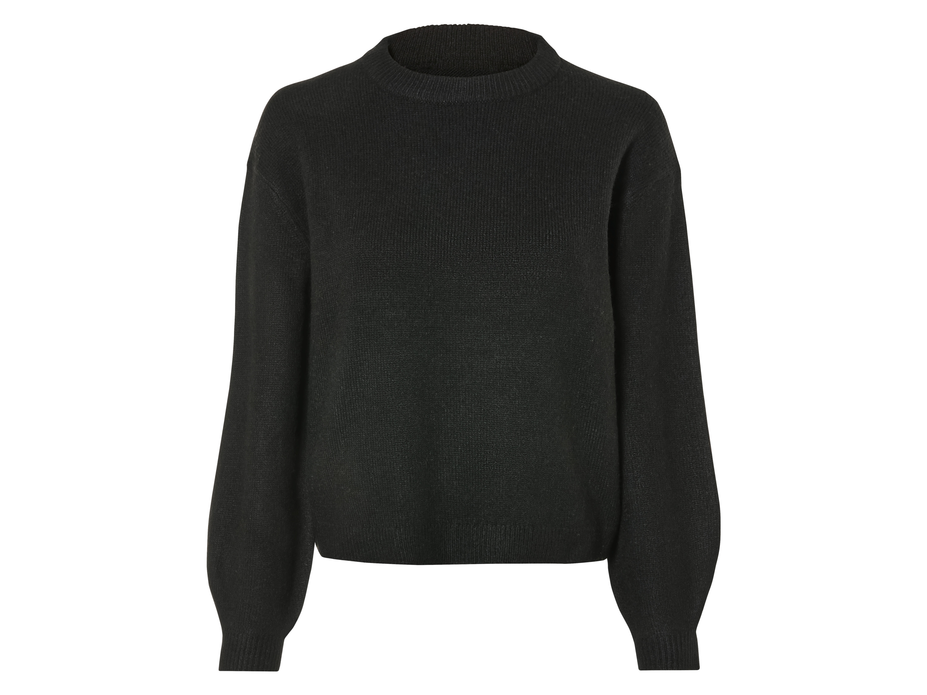 esmara® Sweter damski z wełną (Czarny, S(36/38))