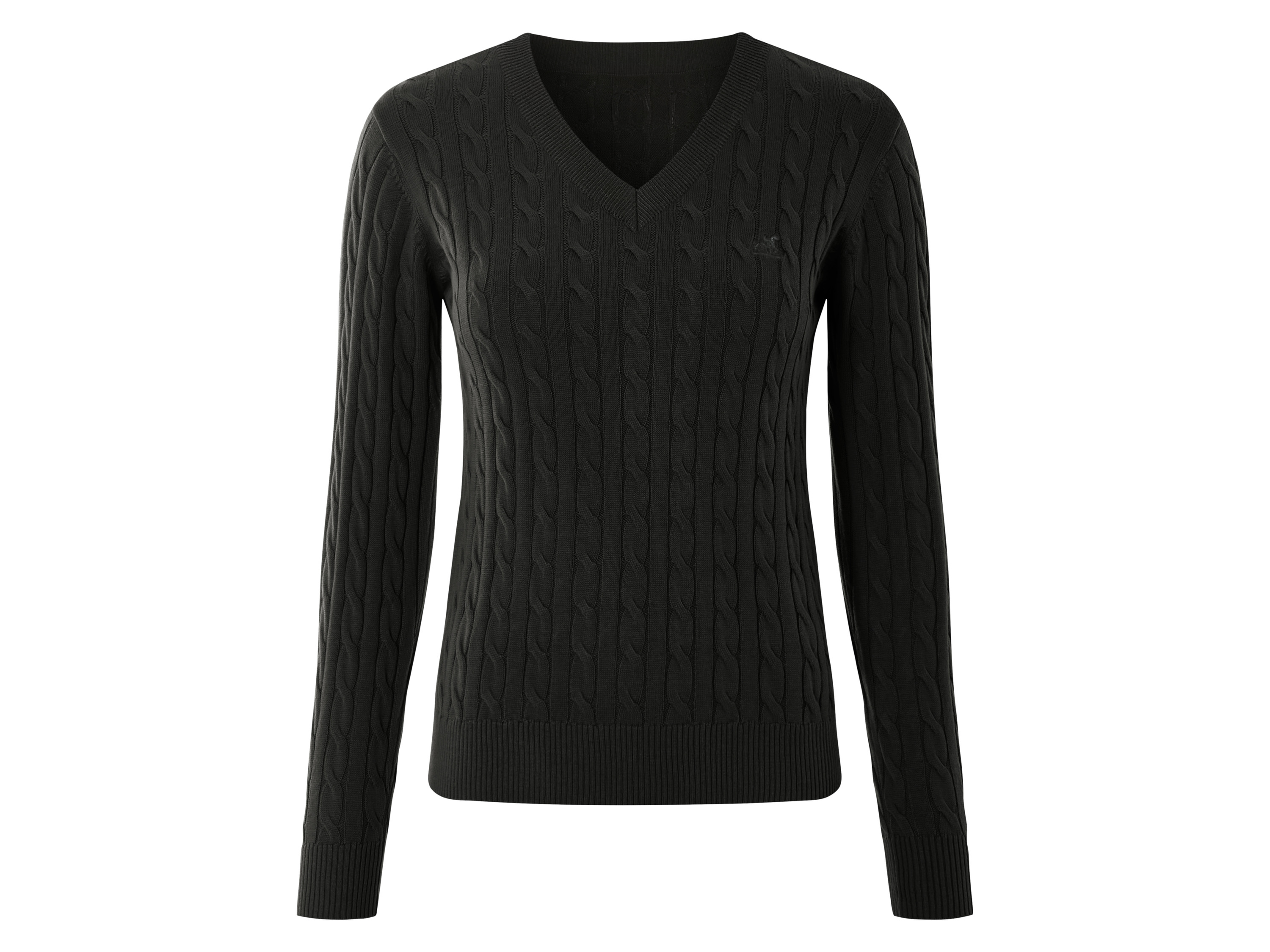 esmara® Sweter damski z dzianiny (Czarny, XS (32-34))