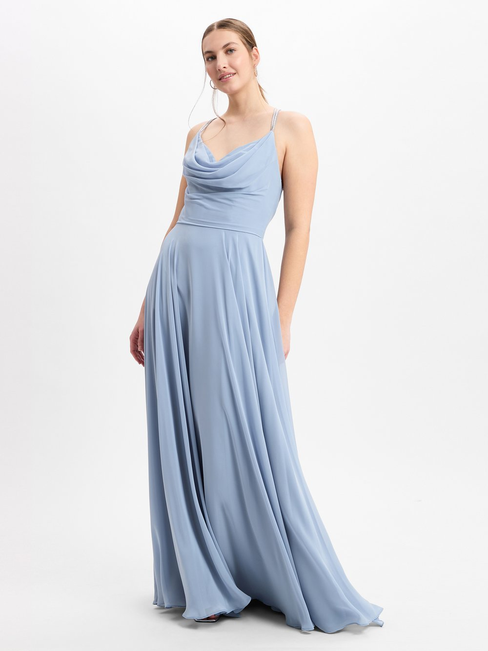 Luxuar Fashion Damska sukienka wieczorowa Kobiety niebieski, 34