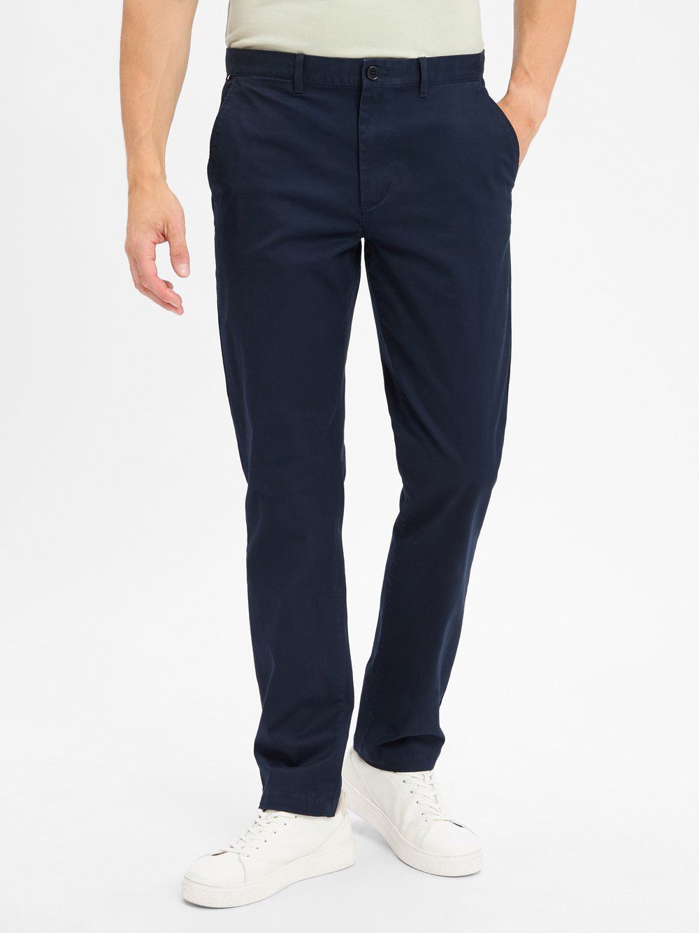 Tommy Hilfiger Męskie spodnie chino - Denton Mężczyźni Bawełna niebieski, 36-34