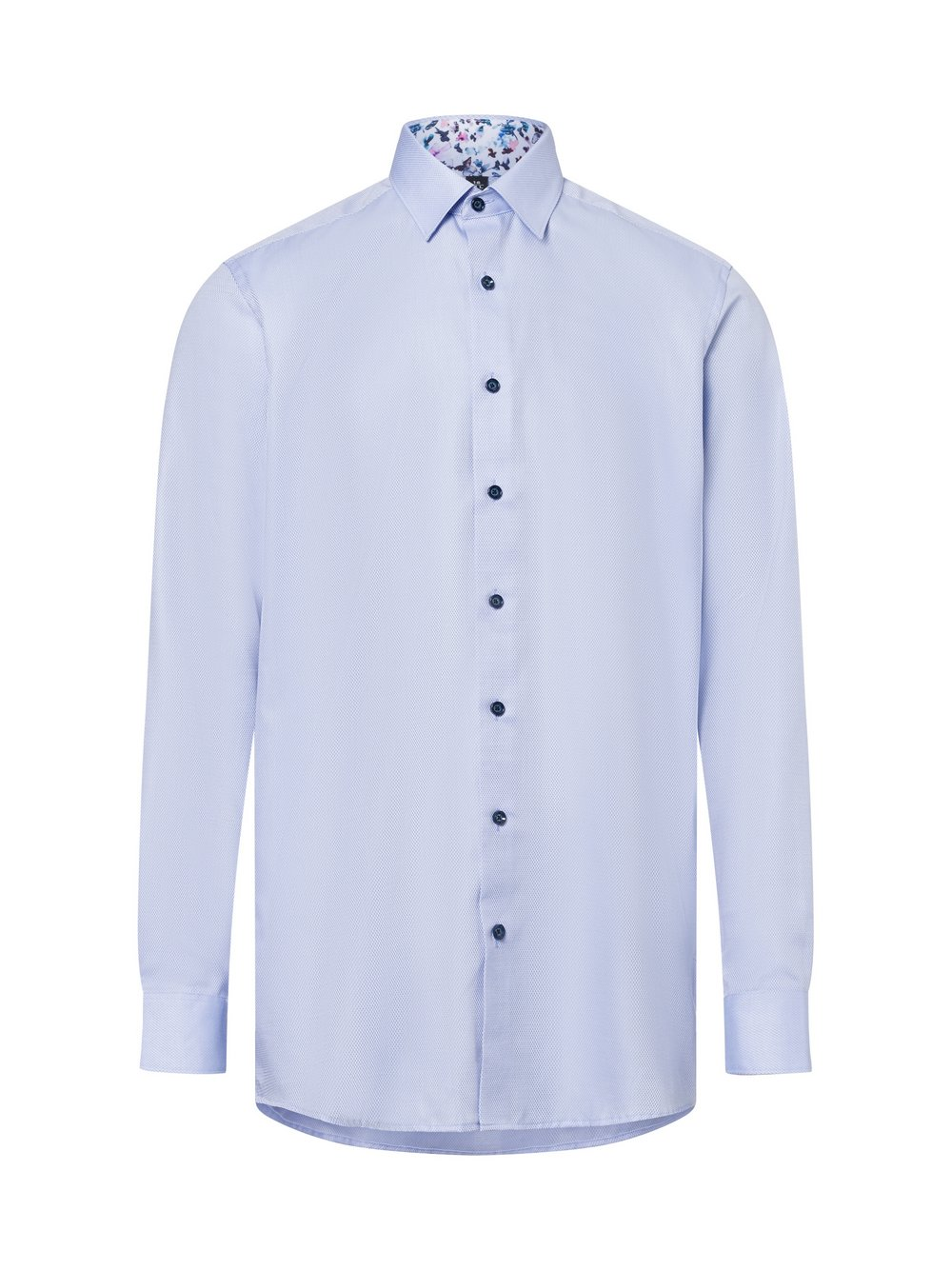 Finshley & Harding Męska koszula biznesowa - Easy Care Mężczyźni Modern Fit Bawełna niebieski, 44