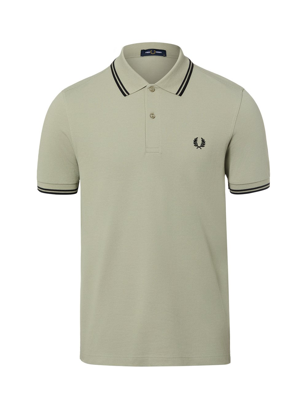 Fred Perry Męska koszulka polo Mężczyźni Bawełna zielony, L