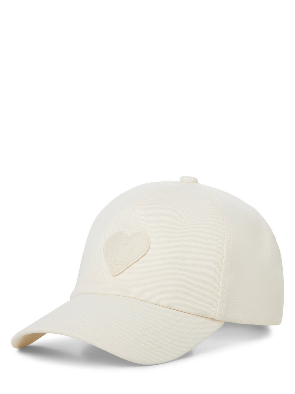 HUGO BLUE Czapka damska - Alyce-Heart Kobiety Bawełna biały, ONE SIZE