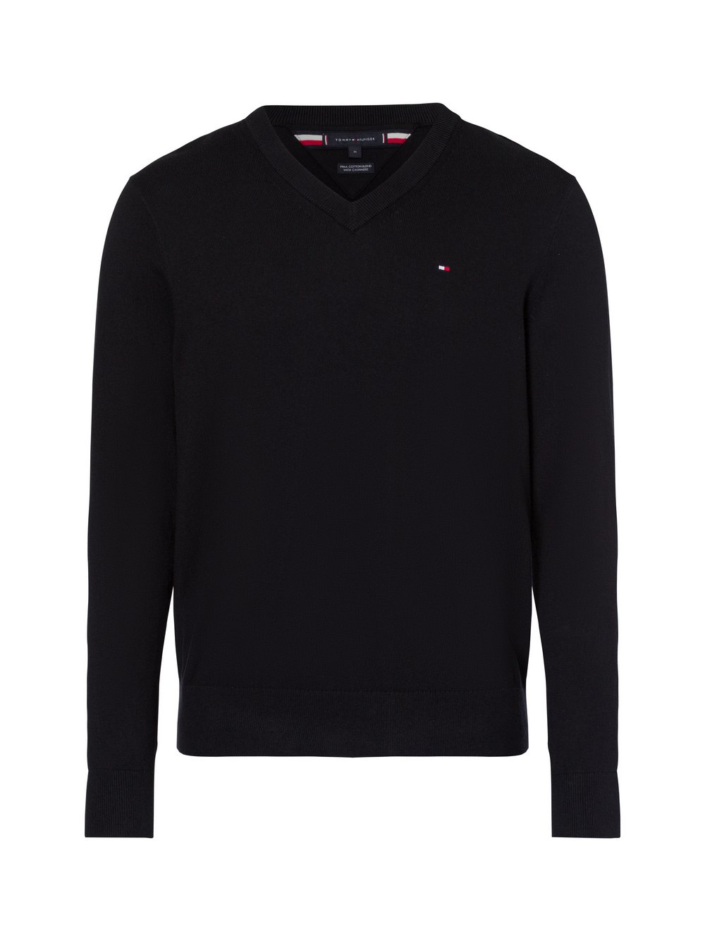 Tommy Hilfiger Sweter z dodatkiem kaszmiru Mężczyźni Bawełna czarny, M
