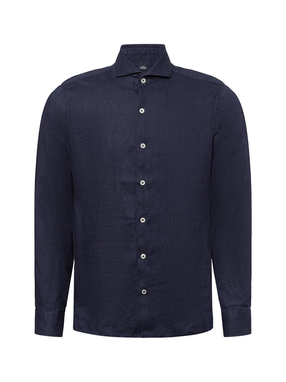 Nils Sundström Męska koszula lniana na co dzień Mężczyźni Slim Fit len niebieski, XL