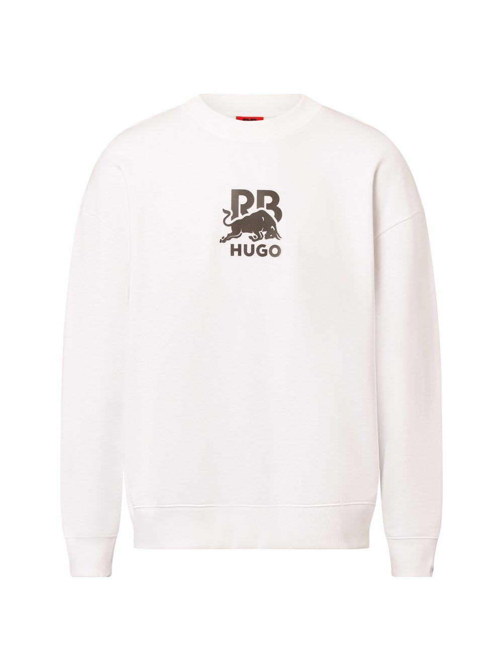 HUGO Bluza męska - Dahrain RB Mężczyźni Bawełna biały, XL