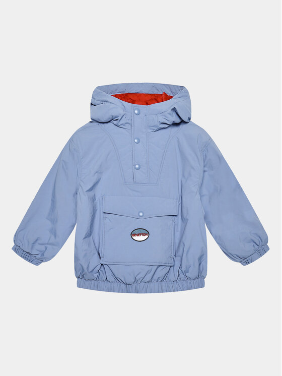 United Colors Of Benetton Kurtka anorak 24OXCN02T Niebieski Regular Fit