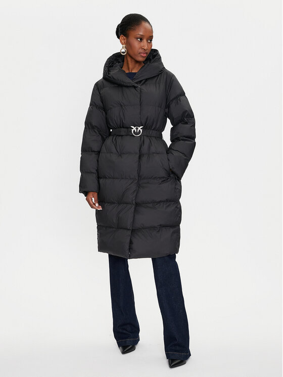 PINKO Kurtka zimowa Collirio Caban 103828 A11M Czarny Regular Fit