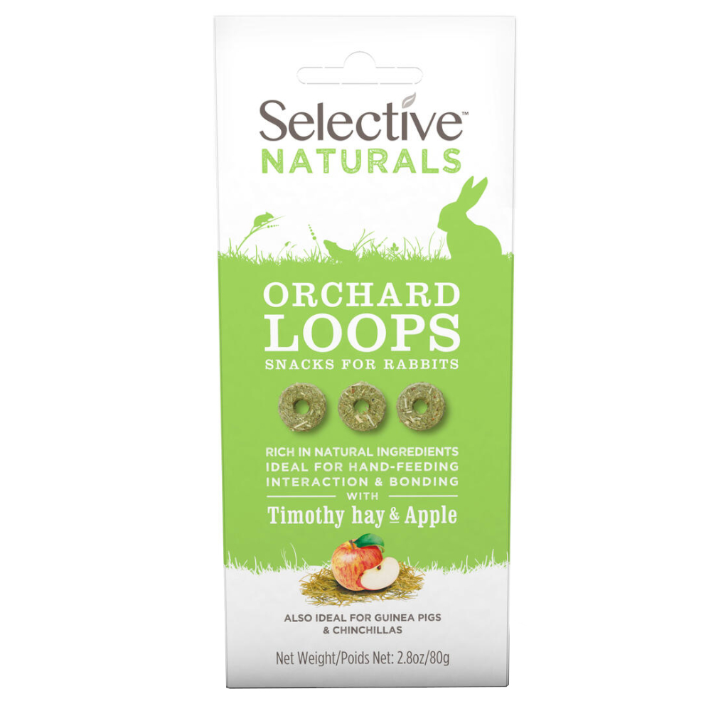 Selective Naturals Orchard Loops dla królików - 80 g miniaturka