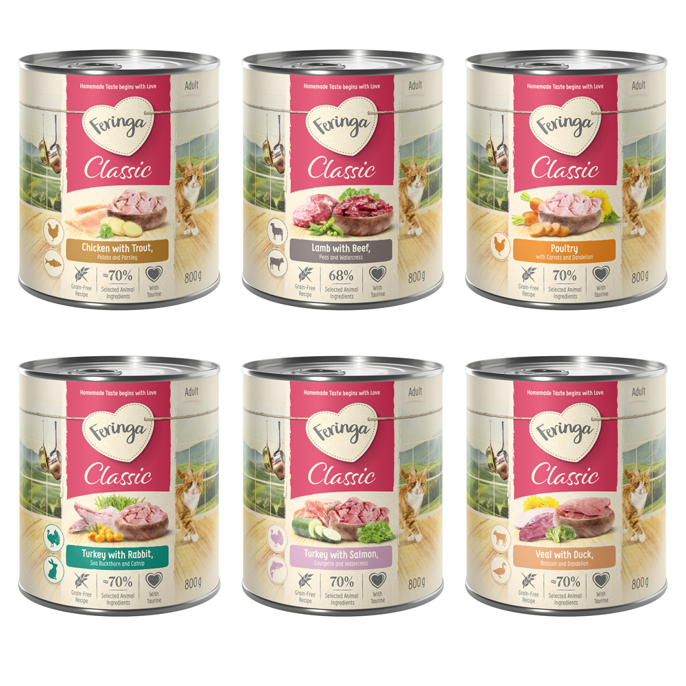 Korzystny pakiet Feringa Classic Meat Menu, 12 x 800 g - Pakiet mieszany