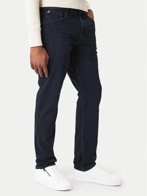 Tommy Hilfiger Jeansy Core Denton MW0MW39036 Granatowy Slim Fit