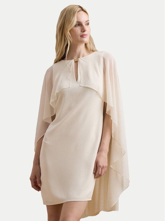 LAUREN RALPH LAUREN Sukienka koktajlowa 253957566 Écru Regular Fit