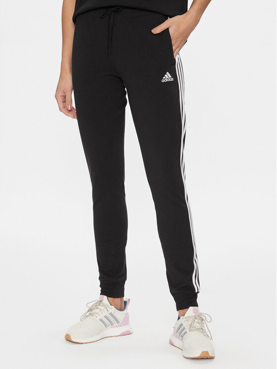 adidas Spodnie dresowe 3-Stripes GM5542 Czarny Slim Fit