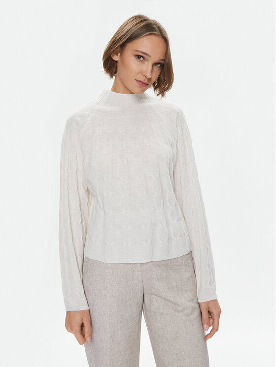 Marella Sweter Kartal 2333660736200 Biały Regular Fit