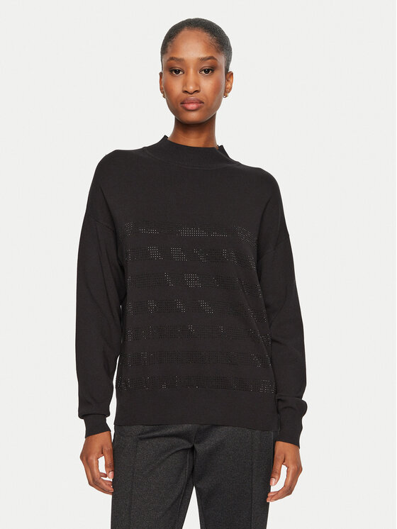 LOLA CASADEMUNT Sweter LF2411018 Czarny Regular Fit