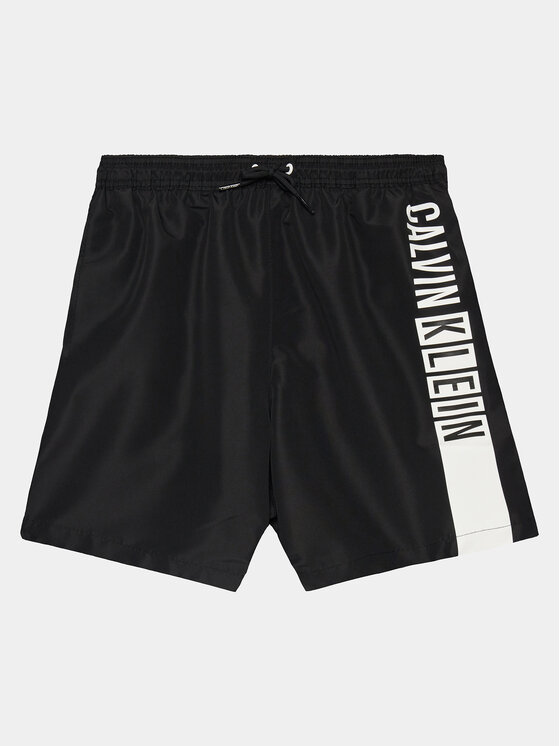 Calvin Klein Swimwear Szorty kąpielowe KV0KV00035 Czarny Regular Fit