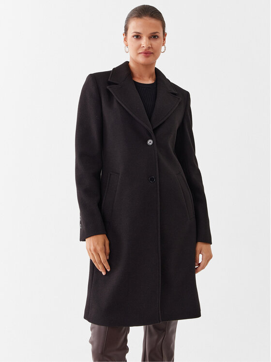 Liu Jo Płaszcz przejściowy MF3104 T4612 Czarny Regular Fit